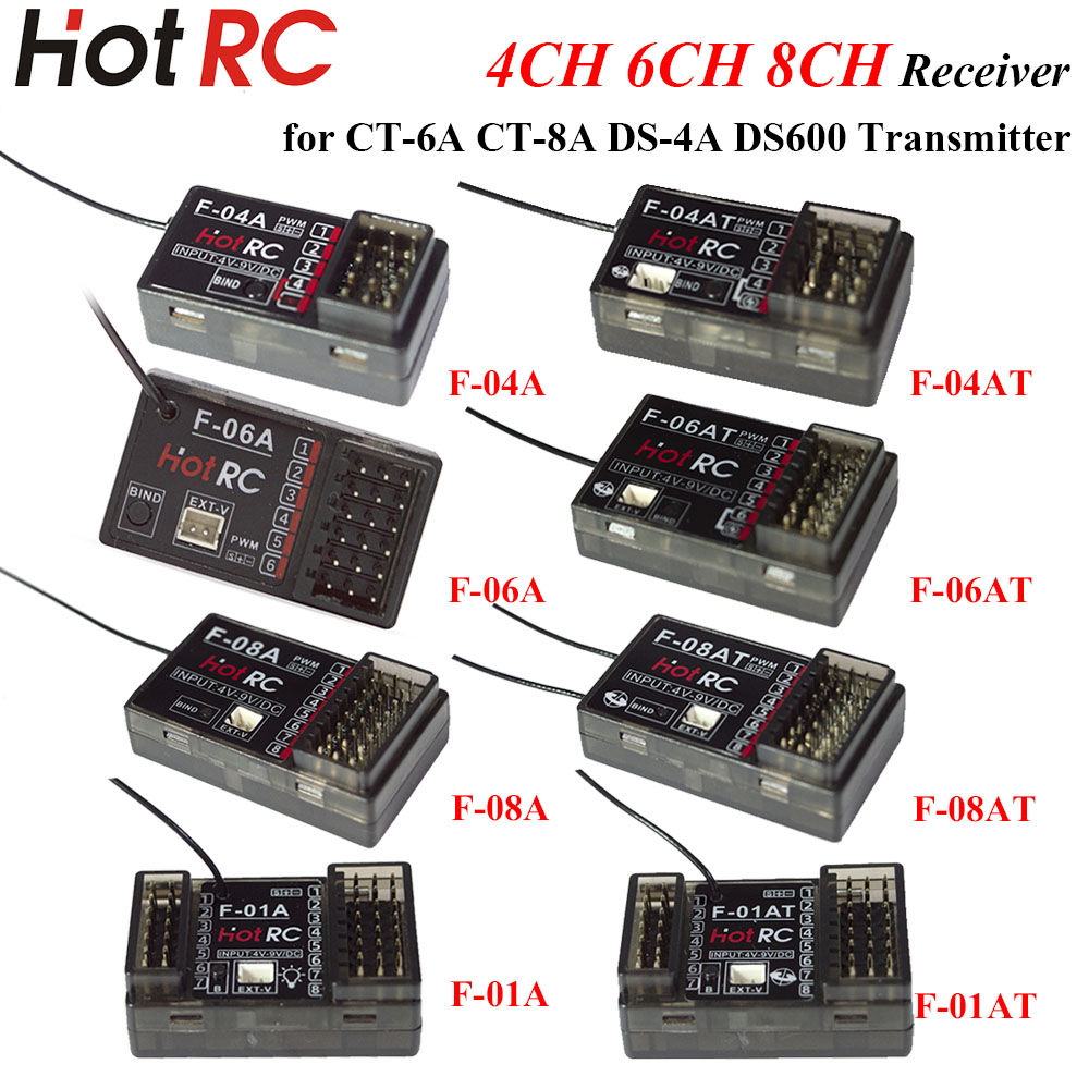 Rc Boat - Récepteur gyroscopique PWM HOTRC 2,4 GHz