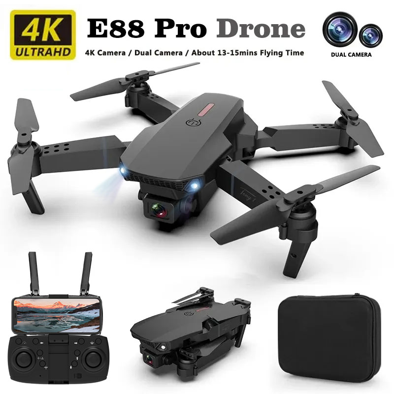 Drone Rc E88 Pro - E88pro Drone professionnel Dron flux optique