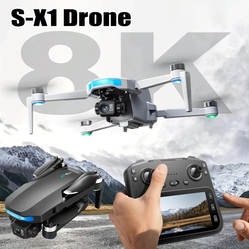 Drone Rc Receiver And Transmitter - Drone Original S-X1 8K HD Professionnel