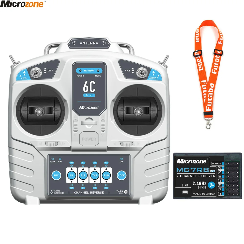 Joystick Rc Drone - MicroZone-Contrôleur émetteur MC6C Mini V2 2.4G