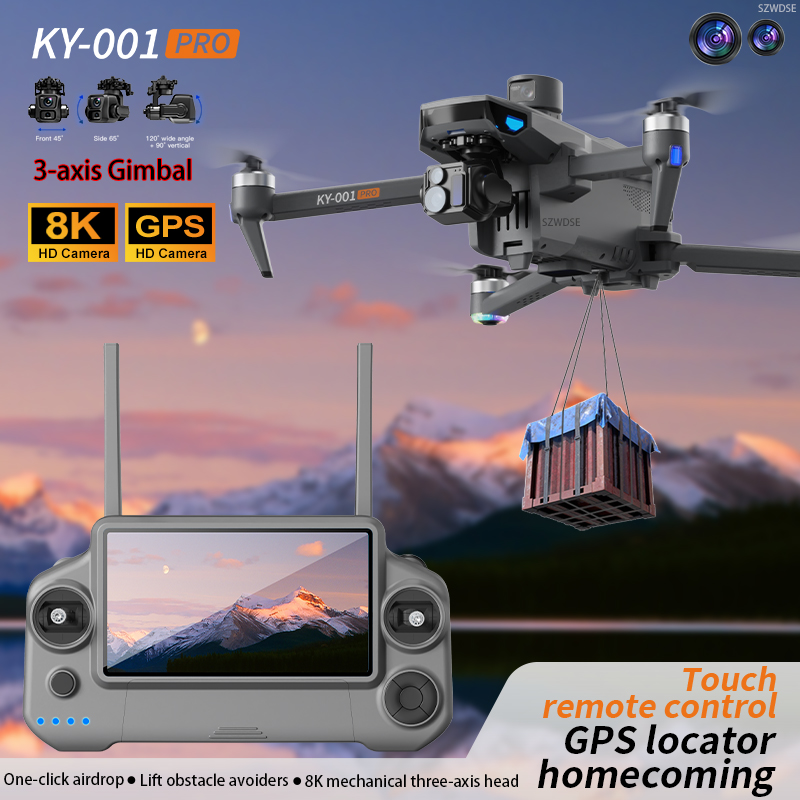 Drone Gamma Rc - KY001 GPS Drone 5.5 pouces écran