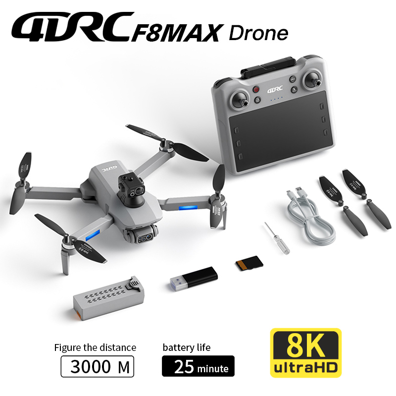 Drone Rc Holder - Drone GPS F8 MAX, caméra professionnelle