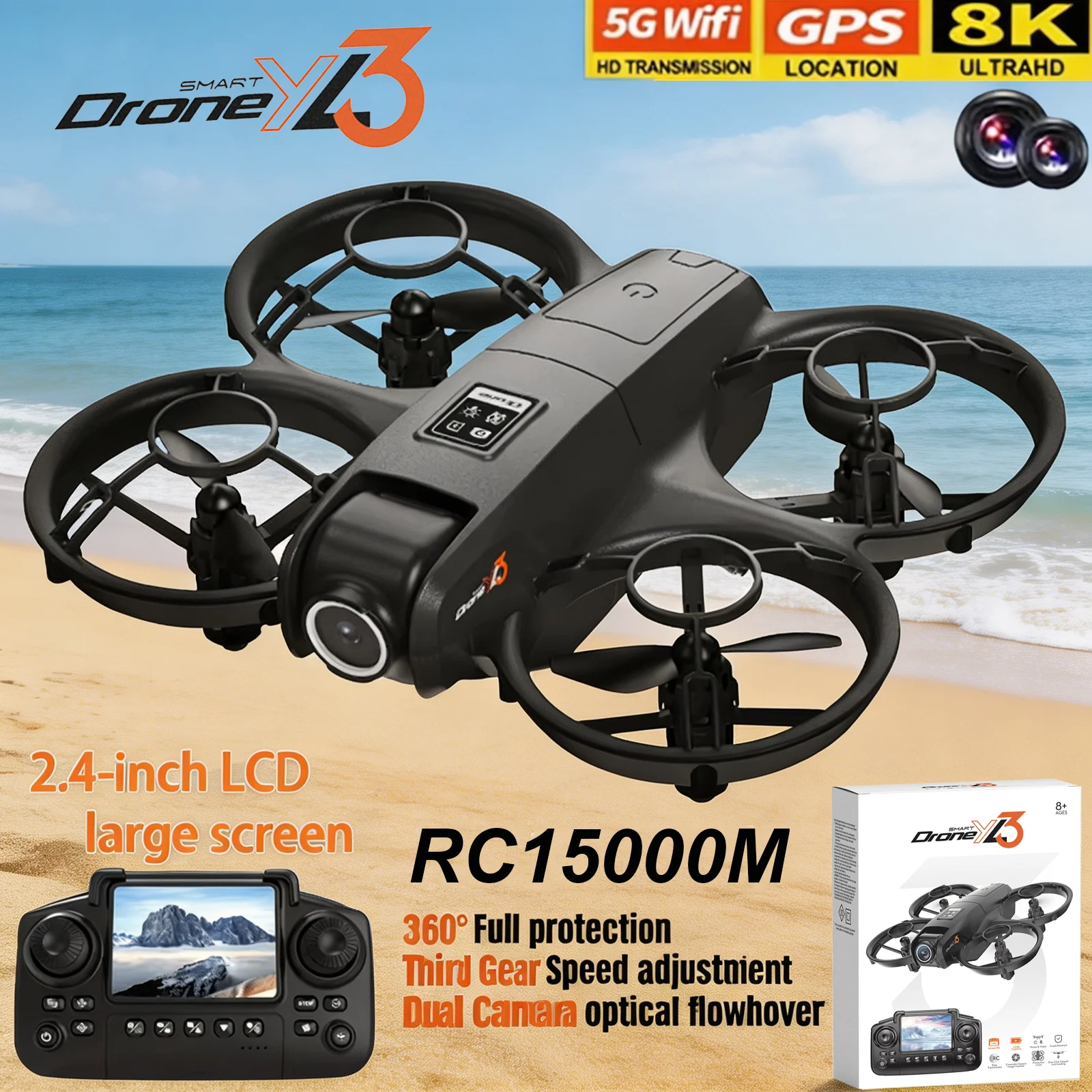 Drone Dji Rc Pro - Nouveau Drone RC YL3 8K 1080P