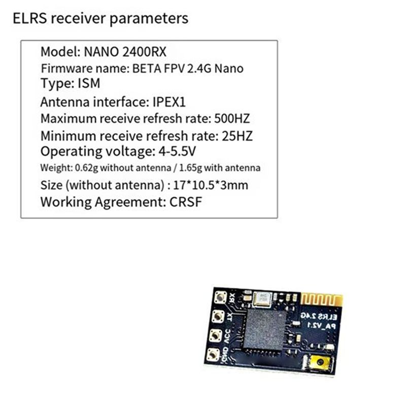 Fpv Antenna Receiver - Récepteur ELRS 2.4Ghz CYGJ-10PCS NANO Expresslrs
