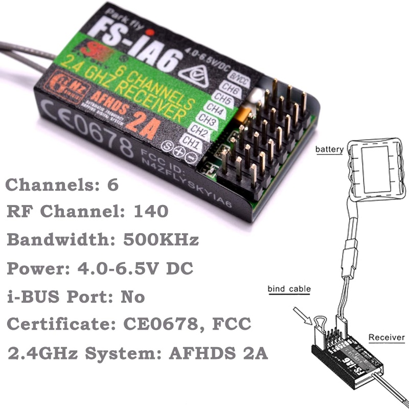 Flysky FS-IA6 récepteur 6CH do - Fpv Antenna Receiver avis et prix