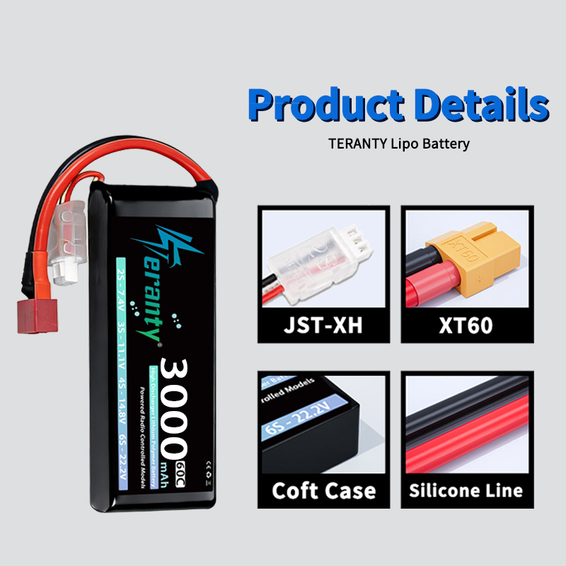 Batterie Lipo TERANTY 2S 3000m - Drone Rc Car avis et prix