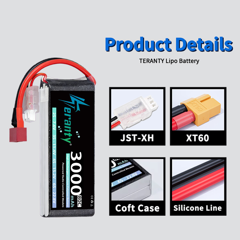 Batterie Lipo TERANTY 2S 3000m - Drone Rc Car avis et prix