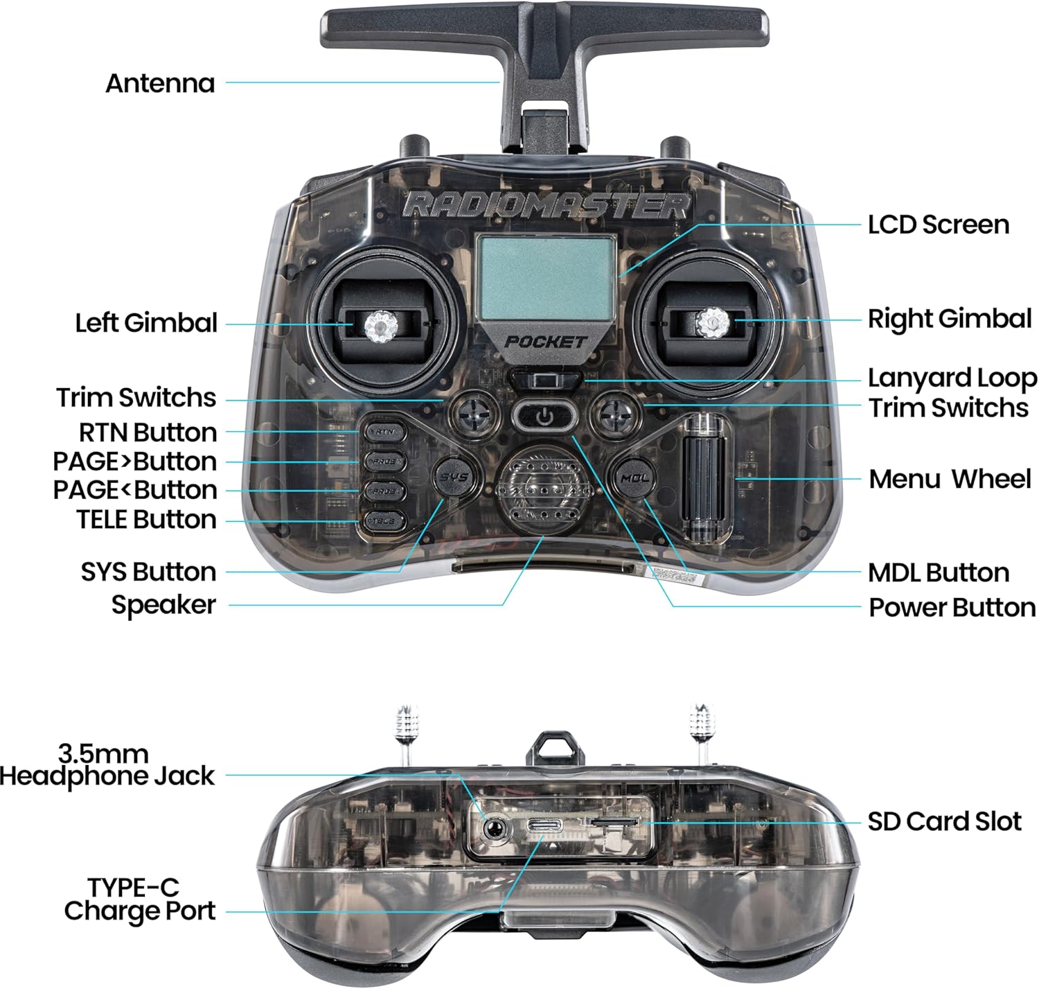 RadioMaster POCKET P16 2.4G Ra - Joystick Rc Drone avis et prix