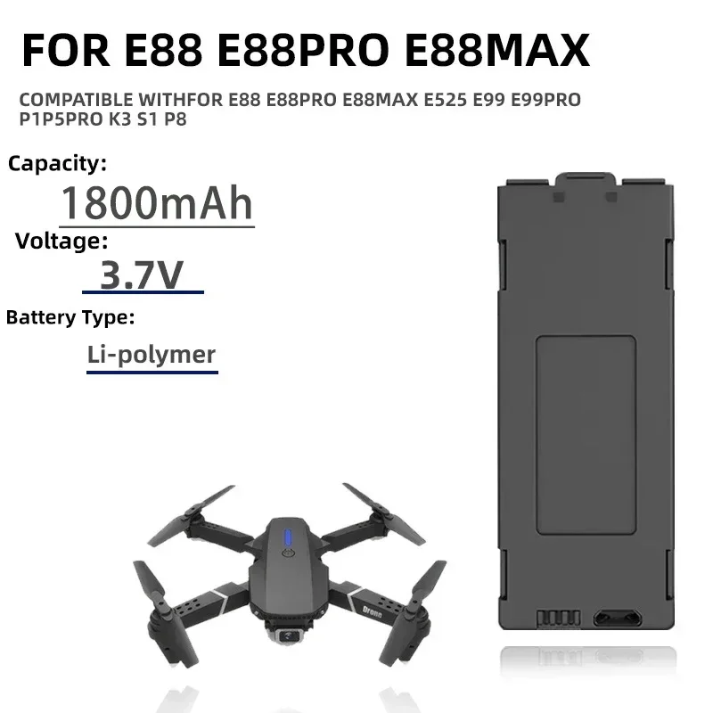 1-10 pièces E99 Pro Drone batt - Drone Rc E88 Pro avis et prix