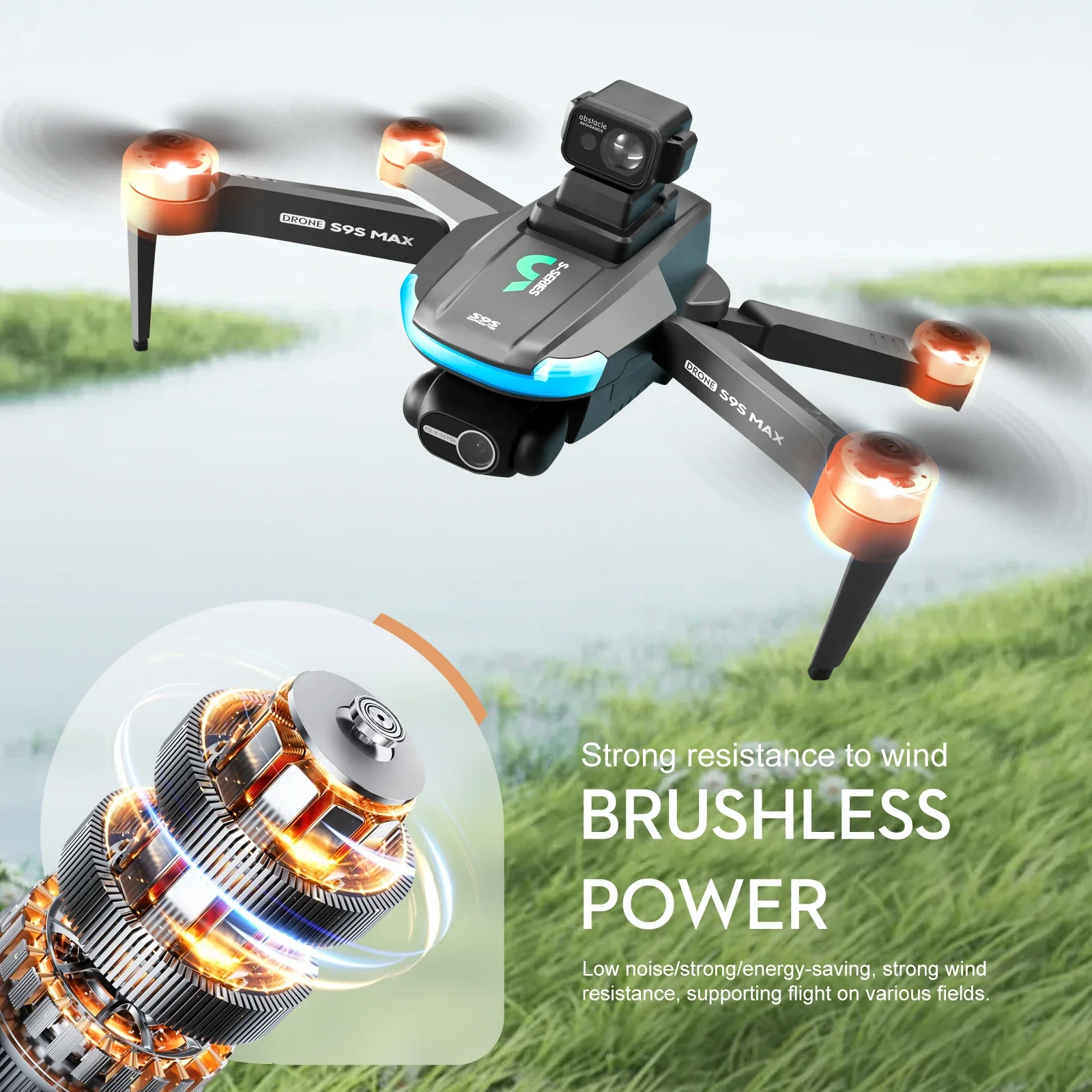 Nouveau S9S MAX MINI Drone 4K  - Drone Rc Cable avis et prix
