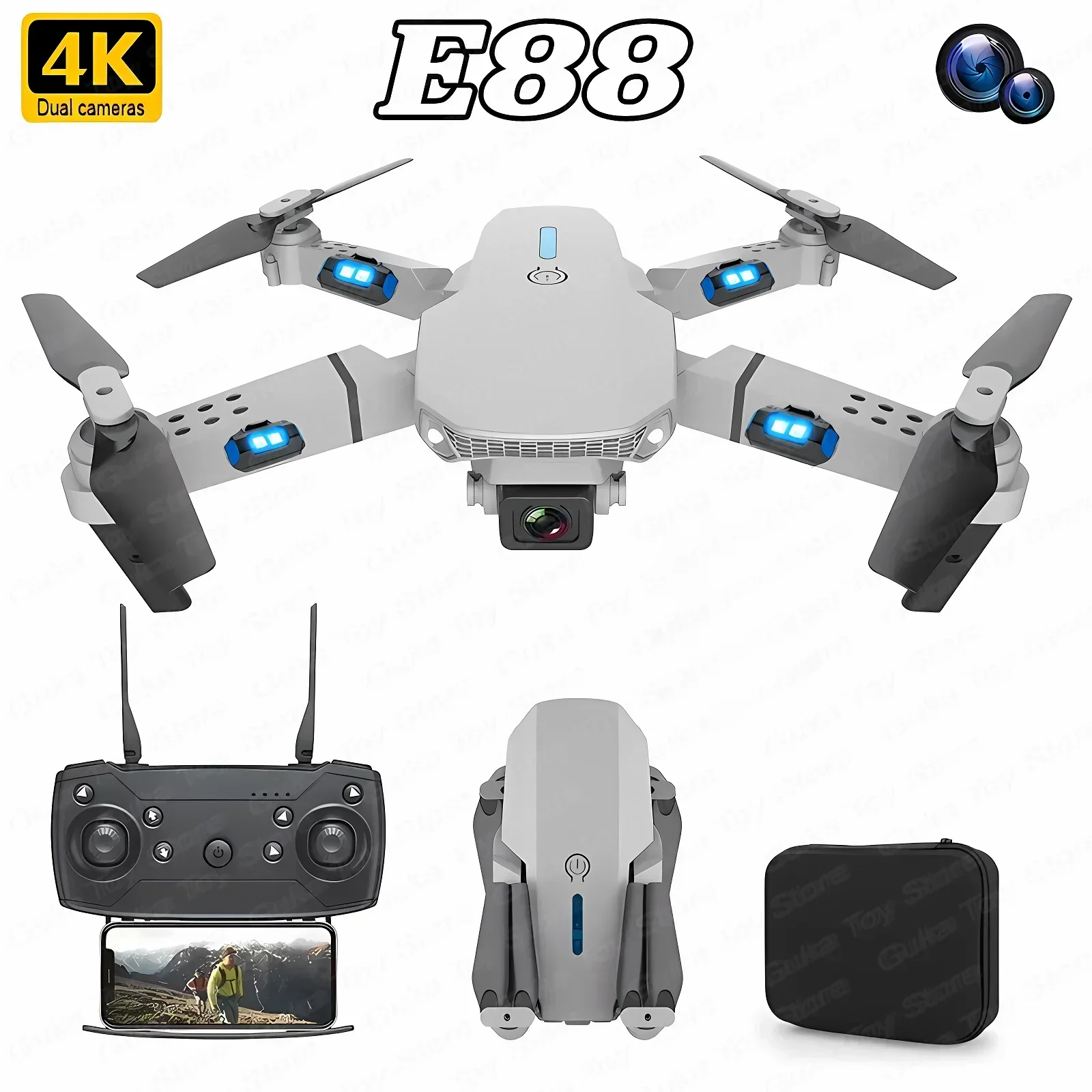 Drone E88 Pro WIFI FPV Grand A - Drone Rc E88 Pro avis et prix