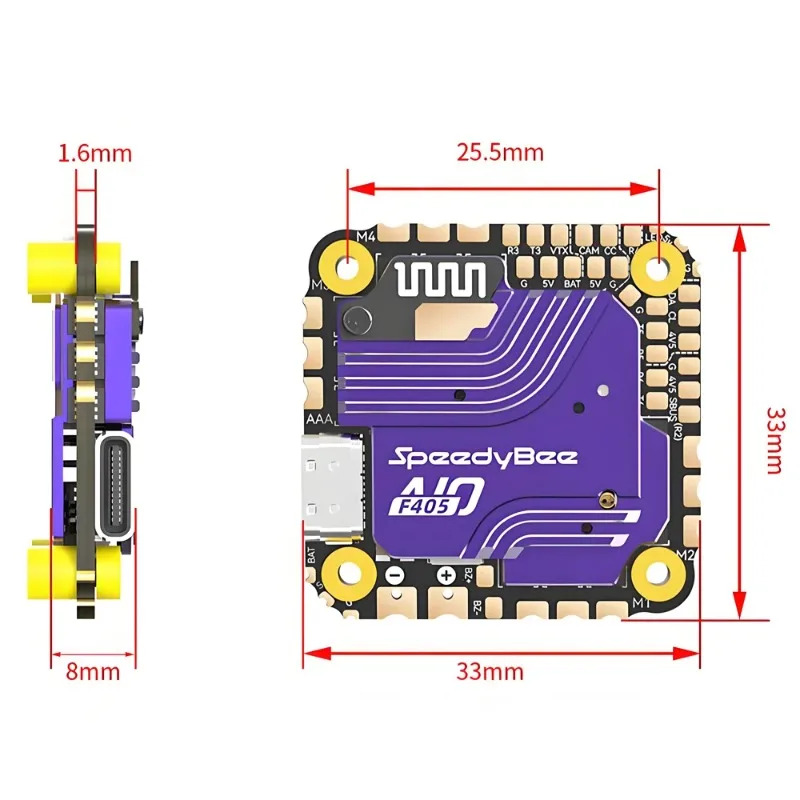 Contrôleur de vol SpeedyBee F4 - Drone Rc Flight Controller avis et prix