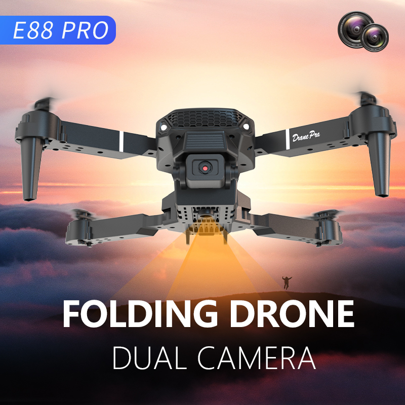 Mini drone E88 Pro avec double - Drone Rc E88 Pro avis et prix