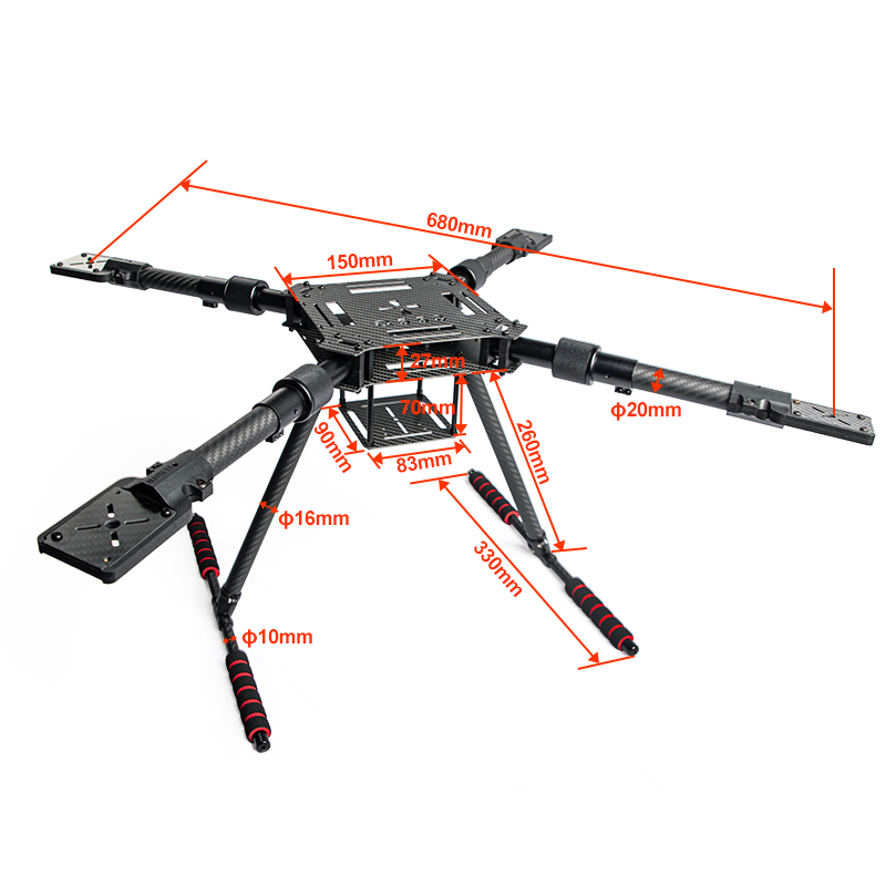 Kit de cadre de Drone pliant e - Carbon Fiber Drone Arm avis et prix